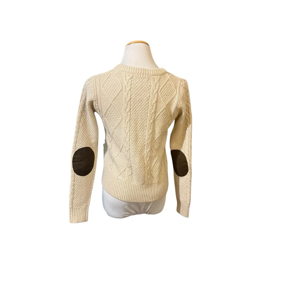 Fenn Wright Manson Cream Cable Knit Women's Cardigan Sweater - Picture 3 of 6
